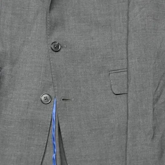 Cole Haan 40L Gray Grand OS Wool Stretch Mens Blazer Jacket Sport Coat‎